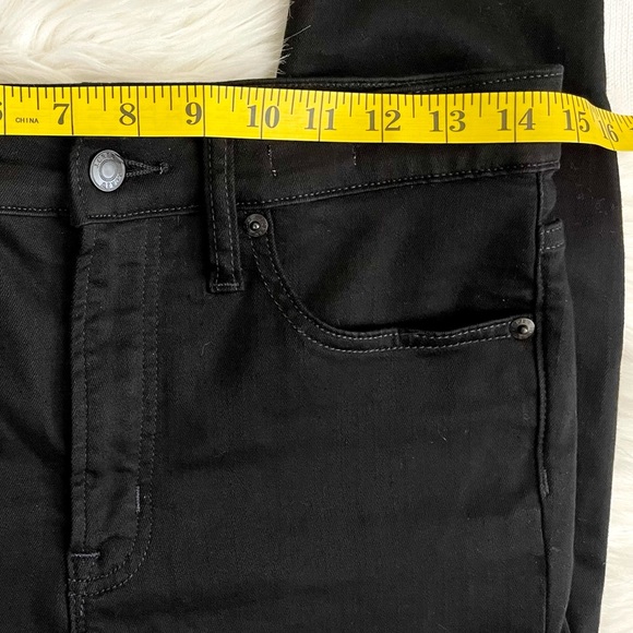 J. Crew 10” Highest-Rise Toothpick Jeans in True Black, Worn once, EUC - Picture 10 of 14